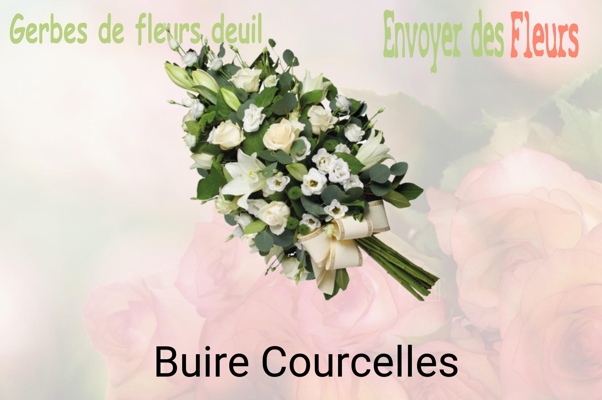 Gerbe de fleurs de deuil livrée à Buire-Courcelles